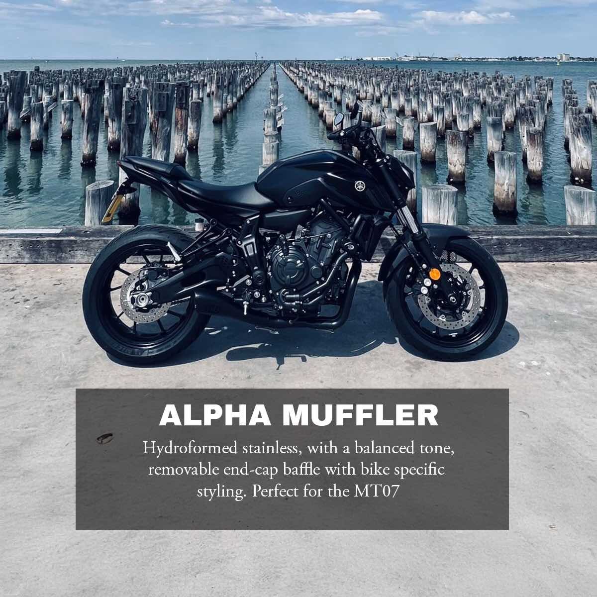 YAMAHA MT07 (2014-2025) FULL STAINLESS EXHAUST SYSTEM