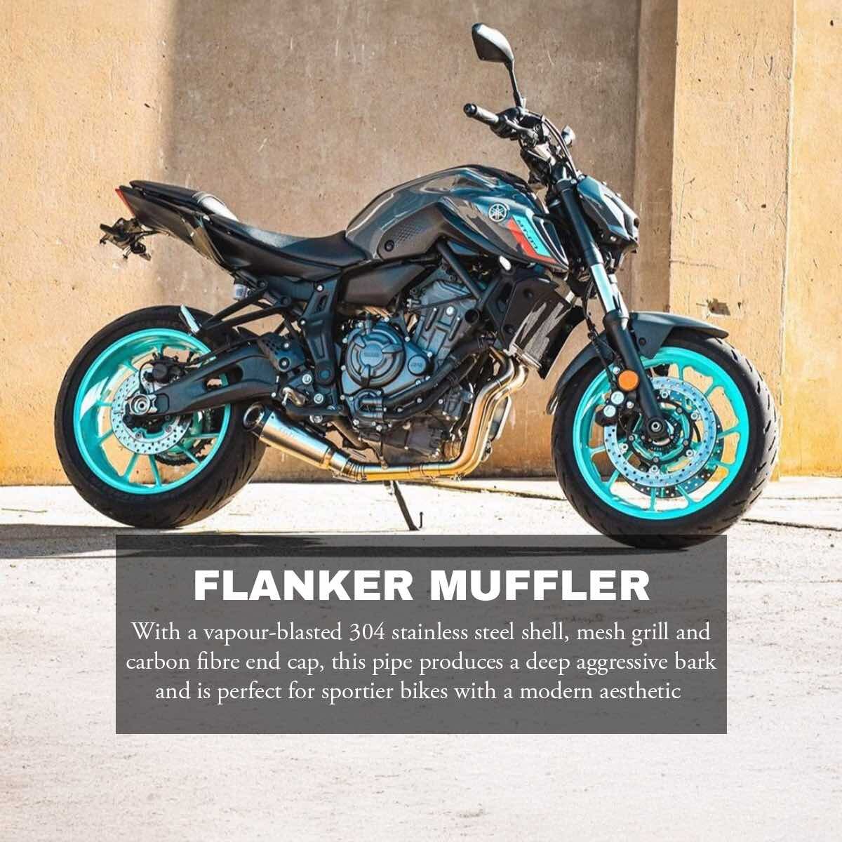 YAMAHA MT07 (2014-2025) FULL STAINLESS EXHAUST SYSTEM