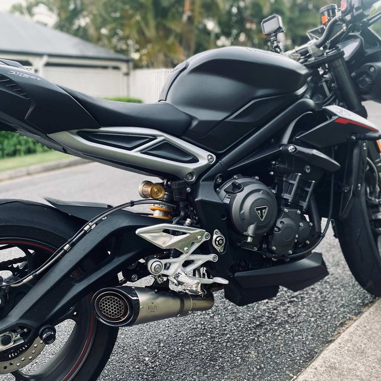 TRIUMPH 765/660 (2017-2022) STREET TRIPLE SLIP-ON EXHAUST