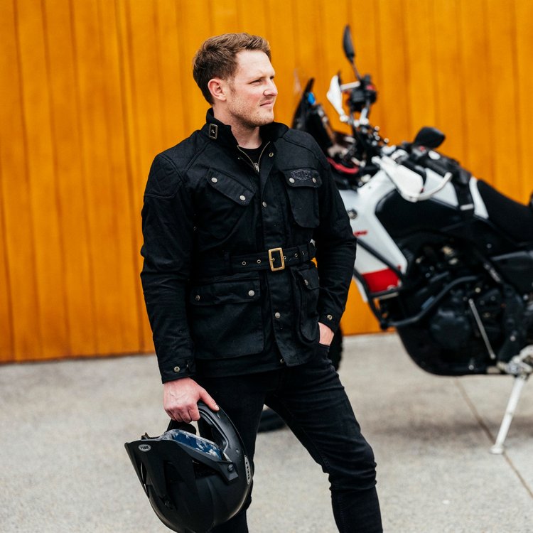 FIELDER OILSKIN MOTO JACKET