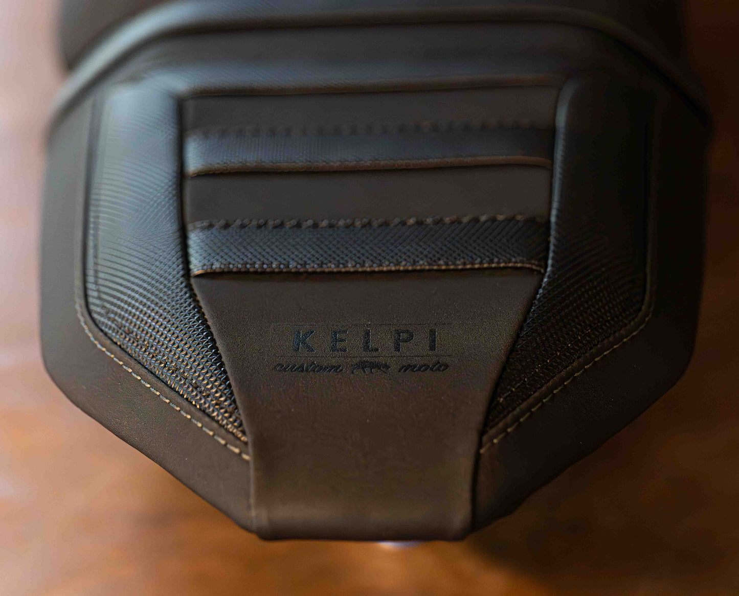 A Yamaha Tenere 700 World Raid Model with a Kelpi Custom Moto reshaped seat and trim