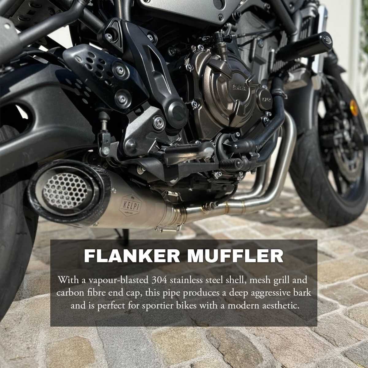 YAMAHA XSR700 (2016-2025) FULL STAINLESS EXHAUST SYSTEM