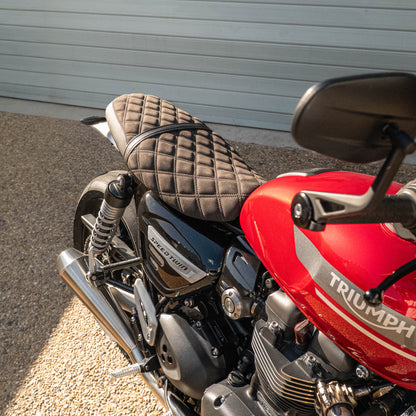 TRIUMPH STREET/SPEED TWIN CUSTOM SEAT TRIM (2016-2022 STREET; 2022-2024 SPEED)