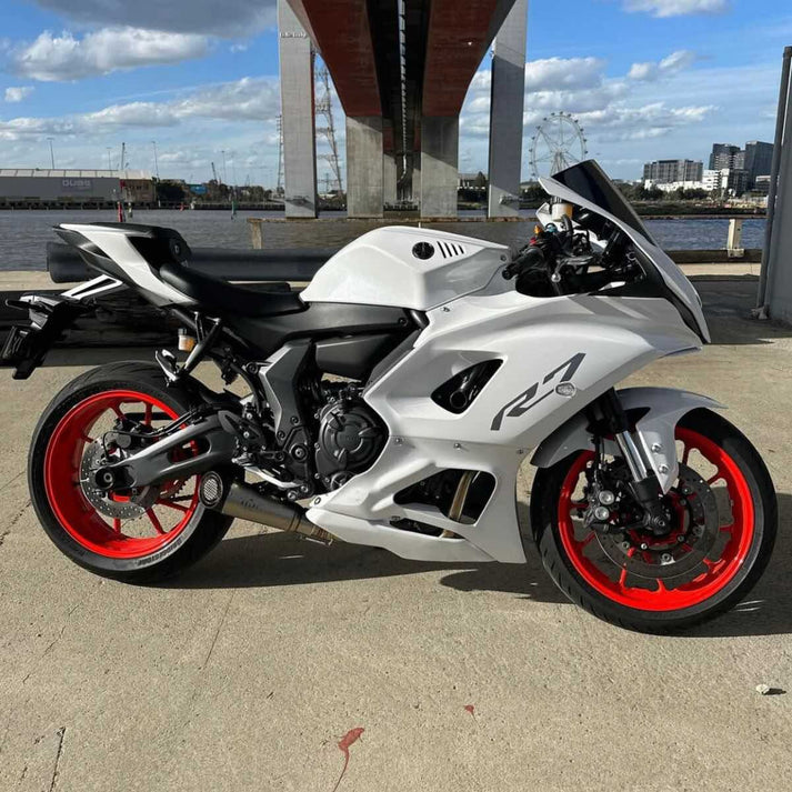 Yamaha R7 (2022-2026+) Full Stainless Exhaust System | Kelpi Custom Moto