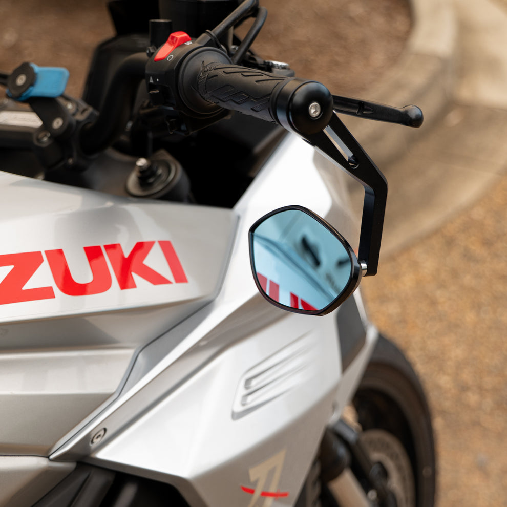 Ridgebacks Bar Ridgeback Bar End Mirrors (UNIVERSAL FIT) | Kelpi Custom Moto