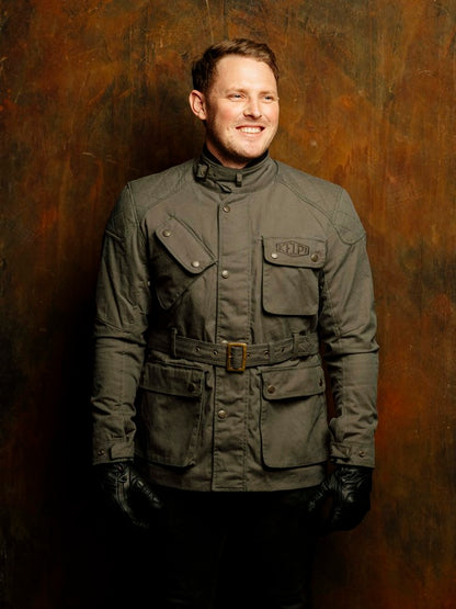 FIELDER OILSKIN MOTO JACKET