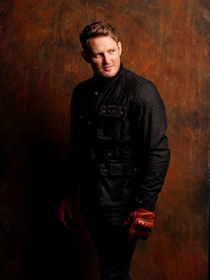 FIELDER OILSKIN MOTO JACKET