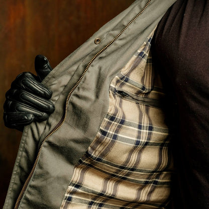FIELDER OILSKIN MOTO JACKET