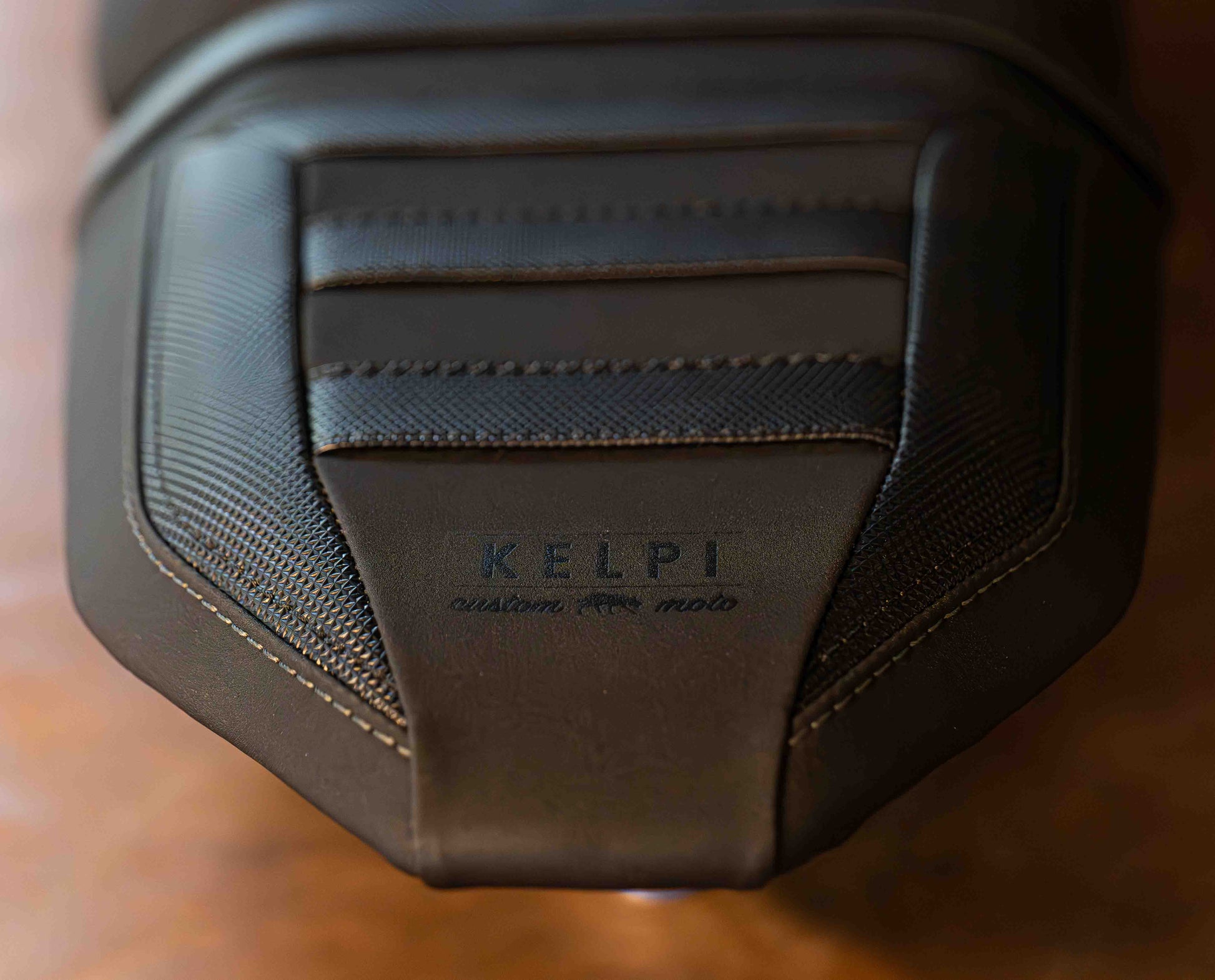 A Yamaha Tenere 700 World Raid Model with a Kelpi Custom Moto reshaped seat and trim