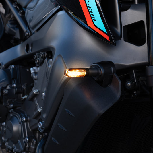 Kelpi sweeper indicators on a Yamaha MT09