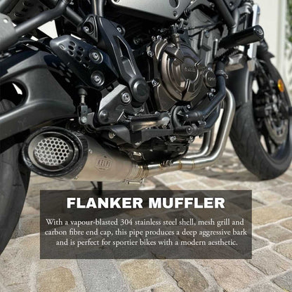 YAMAHA XSR700 (2016-2025) FULL STAINLESS EXHAUST SYSTEM